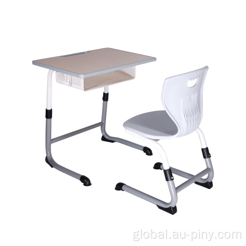 Adjustable Single Desk And Chair Good Price Comfort School Furniture Factory